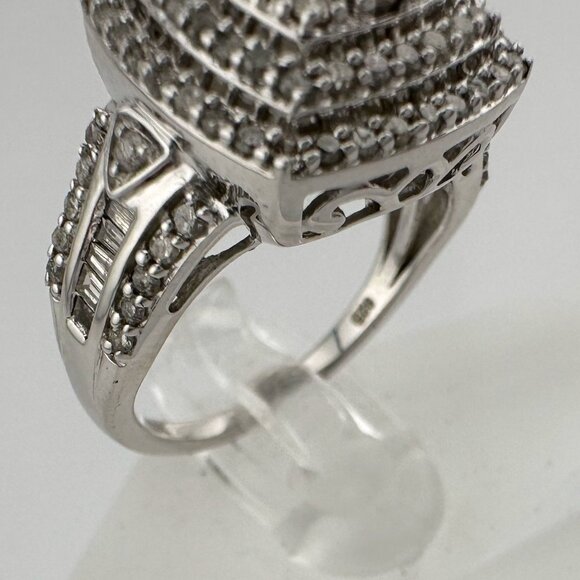 Beautiful 1.00 Carat Natural Cushion Cut Diamond Ring Size 7.25 - Picture 12 of 16